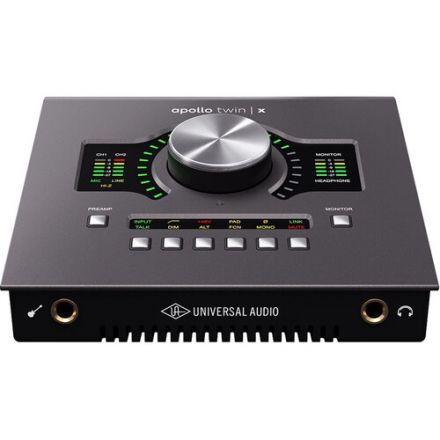 UNIVERSAL AUDIO APOLLO TWIN X QUAD HERITAGE EDITION DESKTOP 10X6 THUNDERBOLT 3 AUDIO INTERFACE WITH REAL-TIME UAD PROCESSING