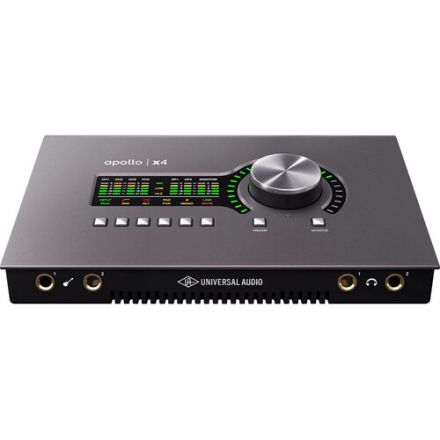 UNIVERSAL AUDIO APOLLO X4 HERITAGE EDITION DESKTOP 12X18 THUNDERBOLT 3 AUDIO INTERFACE WITH REAL-TIME UAD PROCESSING