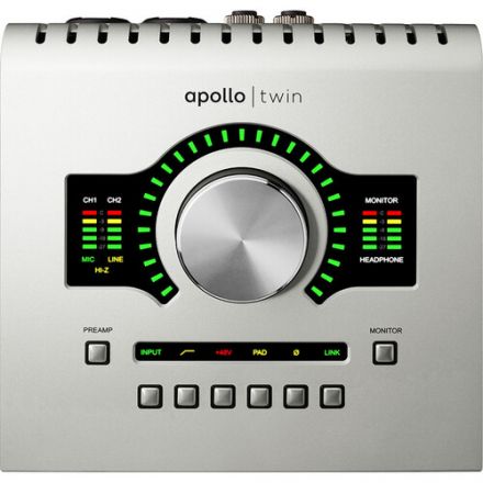 UNIVERSAL AUDIO APOLLO TWIN USB HERITAGE EDITION DESKTOP 10X6 USB AUDIO INTERFACE WITH REAL-TIME UAD PROCESSING FOR WINDOWS
