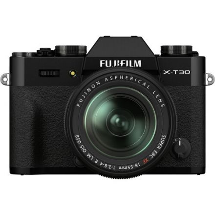 FUJIFILM X-T30 II MIRRORLESS CAMERA WITH  XF18-55MM LENS (BLACK)