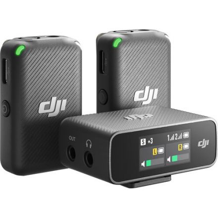 DJI MIC100 MIC 2-PERSON COMPACT DIGITAL WIRELESS MICROPHONE SYSTEM/RECORDER FOR CAMERA & SMARTPHONE
