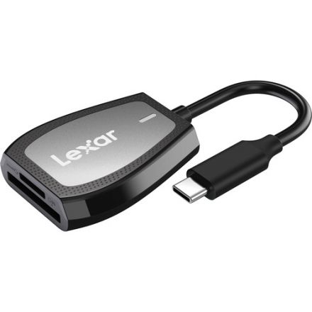 LEXAR PROFESSIONAL USB-C DUAL-SLOT READER (SUPPORT SD, MICROSD & UHS-II MEMORY CARDS)