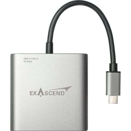 EXASCEND EXCRCFSD1 USB 3.2 GEN 2 DUAL-SLOT CFEXPRESS TYPE B AND SDEXPRESS UHS-1 CARD READER