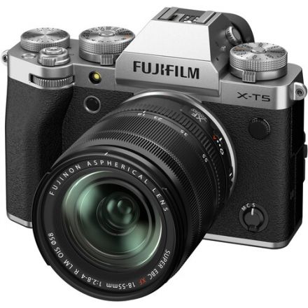 FUJIFILM X-T5 MIRRORLESS CAMERA WITH 18-55MM LENS (SILVER)