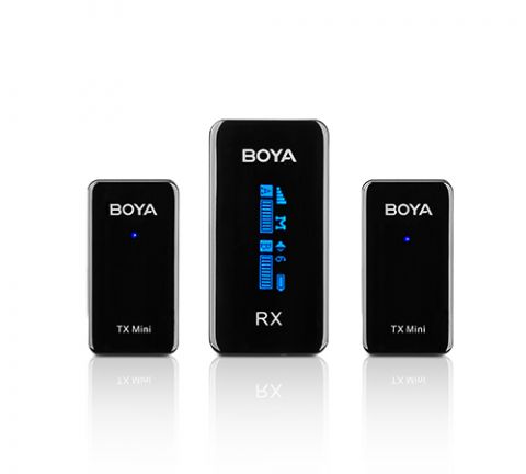 BOYA BY-XM6-S2 MINI ULTRA COMPACT 2.4GHZ DUAL-CHANNEL WIRELESS MICROPHONE SYSTEM