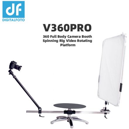 DIGITALFOTO V360 PRO P 360 FULL BODY CAMERA BOOTH SPINNING RIG VIDEO ROTATING FLATFORM WITH BACKGROUND