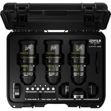 DZOFILM CATTA ACE FF 18-35/35-80/70-135MM T2.9 CINE 3-LENS BUNDLE (PL/EF, BLACK)