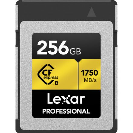 LEXAR 256GB PROFESSIONAL CFEXPRESS TYPE-B MEMORY CARD, UP TO 1750MB/S READ 1500MB/S WRITE - LCXEXPR256G-RNENG