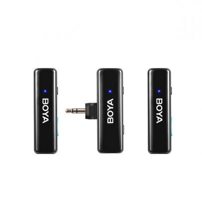 BOYA LINK MULTI-COMPATIBLE 2.4 GHZ DUAL-CHANNEL WIRELESS MICROPHONE SYSTEM