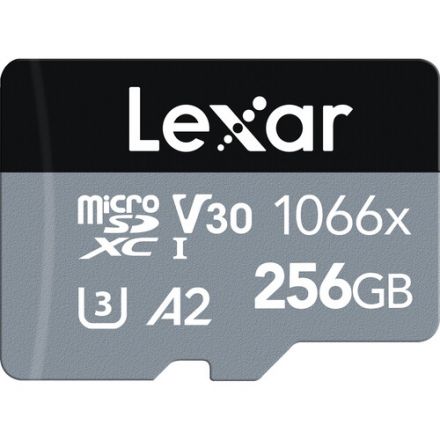 LEXAR HIGH-PERFORMANCE 1066X MICROSDXC UHS-I 256GB MEMORY CARD 160MB/S - 120MB/S C10 A2 V30 U3 - LMS1066256G-BNANG