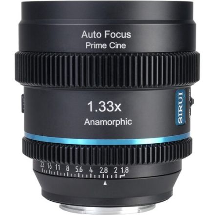 SIRUI 20AF133X-EB 20MM T1.8 1.33X AF ANAMORPHIC LENS E MOUNT (BLUE FLARE)