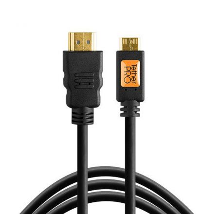 TETHER TOOLS TPHDCA6 TETHERPRO MINI HDMI MALE TO HDMI MALE CABLE – 6FT (1.8M) - BLK