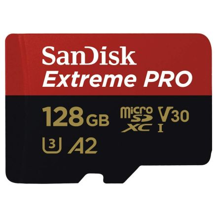 SANDISK EXTREME PRO MICRO SDXC 128GB UHS-1 MEMORY CARD WITH ADAPTER 170MB/S