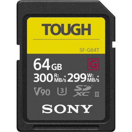 SONY SF-G64T/T1 64GB TOUGH SERIES UHS-II SD CARD