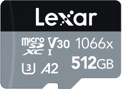 LEXAR HIGH-PERFORMANCE 1066X MICROSDXC UHS-I 512GB MEMORY CARD 160MB/S - 120MB/S C10 A2 V30 U3