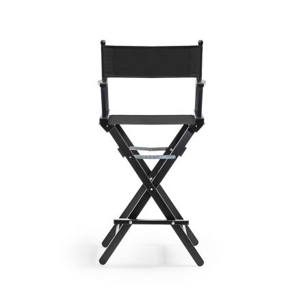 CONECARTS CNCH HIGH BEECH DIRECTOR'S CHAIR, BLACK COLOR-COTTON SEAT AND BACK