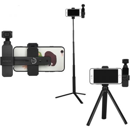 DIGITALFOTO OP-TS01 ALLOY TRIPOD + EXTEND STICK + MOBILE CLAMP + OP CLAMP SYSTEM FOR OSMO POCKET