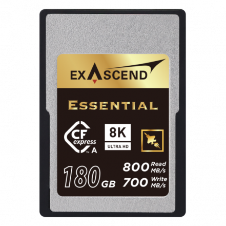 EXASCEND EXPC3EA180GB 180GB EXASCEND ESSENTIAL SERIES CFEXPRESS TYPE A CARD