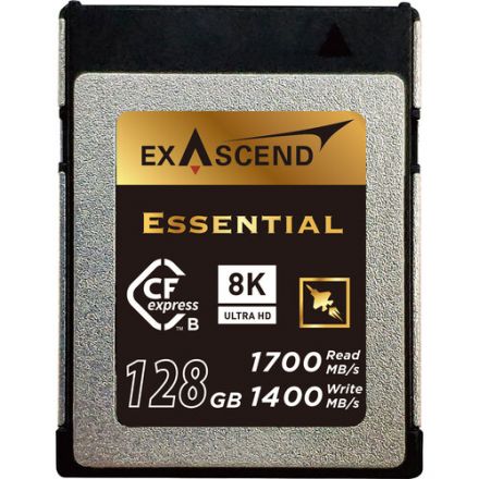 EXASCEND EXPC3E128GB 128GB CFE4 SERIES CFEXPRESS TYPE B MEMORY CARD