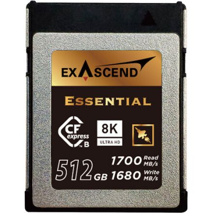 EXASCEND EXPC3E512GB 512GB CFE4 SERIES CFEXPRESS TYPE B MEMORY CARD