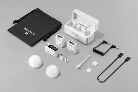 SARAMONIC ULTRA 02 WHITE; 1 RX+2 TX+1 CC, TYPE-C+LIGHTNING+3.5