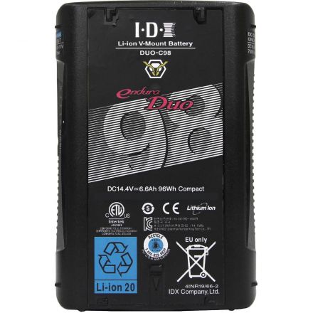 IDX DUO-C98 96WH HIGH-LOAD BATTERY WITH D-TAP ADVANCED (STANDARD D-TAP & USB PORT)