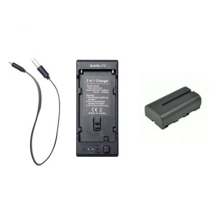 NANLITE CN-58 2-IN-1 RECIPRICAL BATTERY CHARGER+VISICO NP-F550/F570 BATTERY