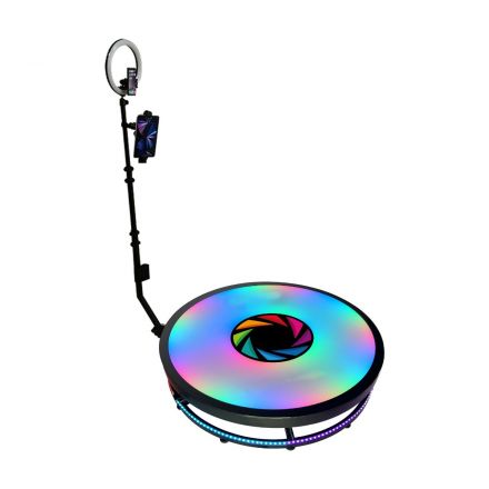 HY CD-80 RGB GLASS + LED LIGHT (INSIDE)  360 PHOTO BOOTH (80CM)