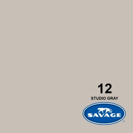 SAVAGE 12-12 WIDETONE SEAMLESS BACKGROUND PAPER STUDIO GRAY (A1 2.72M X 11M)