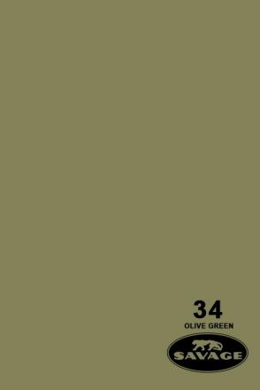 SAVAGE 34-12 WIDETONE SEAMLESS BACKGROUND PAPER OLIVE GREEN (A1 2.72M X 11M)