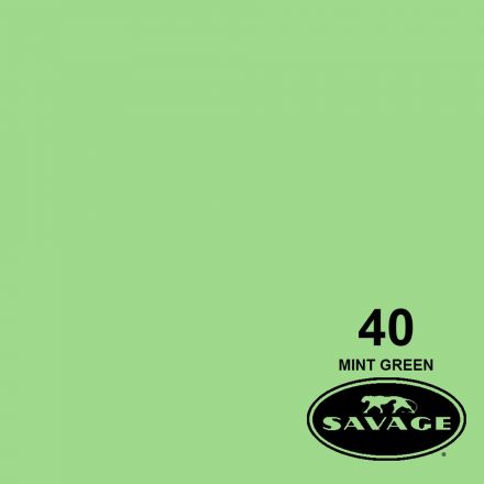 SAVAGE 40-1253 WIDETONE SEAMLESS BACKGROUND PAPER MINT GREEN (A2 1.35M X 11M)
