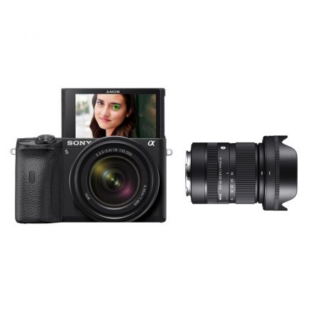 SONY ILCE-6600M WITH 18-135MM LENS+SIGMA AF 18-50MM F2.8 DC DN-BUNDLE