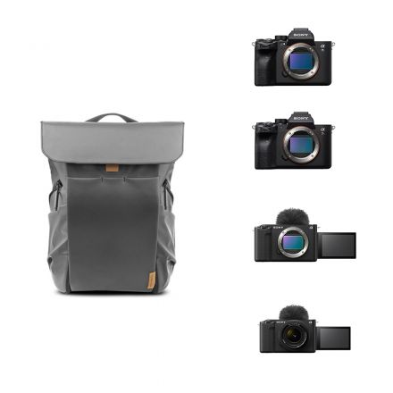 SONY CAMERA +PGYTECH ONEGO BACKPACK 18L (SHELL GREY)