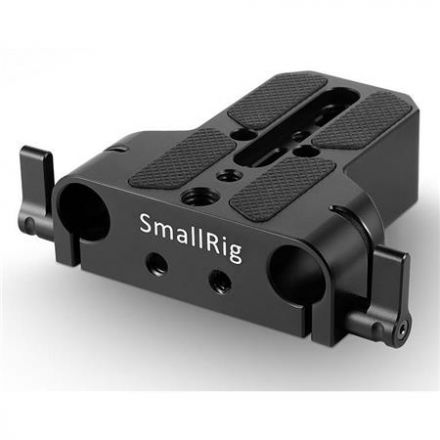 SMALLRIG 1674 BASE PLATE WITH DUAL 15MM ROD CLAMP