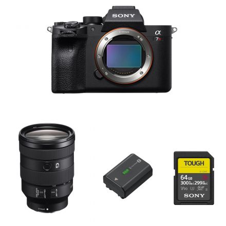 SONY ILCE-7RM4A+SONY NP-FZ100RECHARGEABLE LITHIUM-ION BATTERY+ SF-G64T/T1 64GB+SEL24105G-BUNDLE