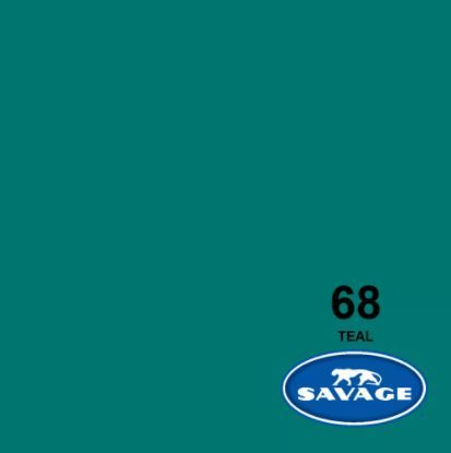 SAVAGE 68-12 WIDETONE SEAMLESS BACKGROUND PAPER TEAL (A1 2.72M X 11M)