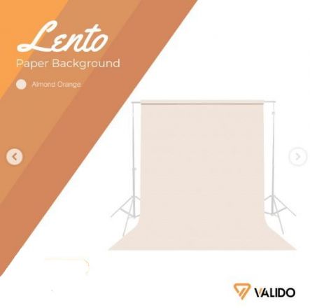 VALIDO LENTO ALMOND ORANGE PAPER BACKGROUND (2.7mX10m)