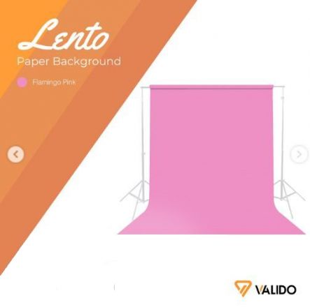 VALIDO LENTO FLAMINGO PINK PAPER BACKGROUND (1.35mX10m)