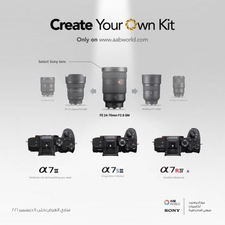 Create Your Own Sony A7M3 + Sony Lens Kit