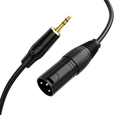LOC XLR MALE TO 3.5 MALE JACK CABLE (1M)